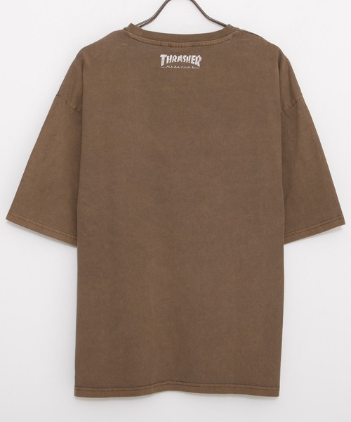 THRASHER(スラッシャー)の「『THRASHER/スラッシャー』GAME LOGO PIGMENT半袖TEE (Tシャツ/カットソー・メンズ・ブラウン/ブラック系2/ブラック系4/ブルー/ブラック系1・L/M)」の6枚目の写真