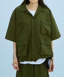 BROKEN BASE（ブロークンベース）の「ナイロンマルチポケットギミックシャツsetup（シャツ/ブラウス）」