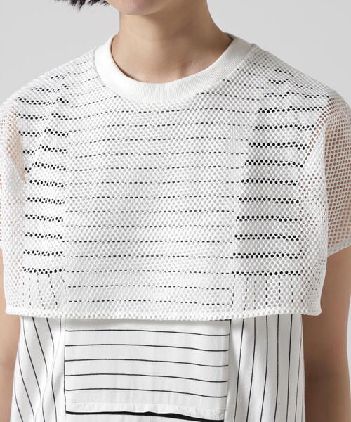 AULA AILA（アウラアイラ）の「AULA AILA/アウラアイラ/BORDER COMBINATION ONE PIECE/ボーダーコンビネーションワンピース（ワンピース・レディース・ブラック/ホワイト系2・0）」の12枚目の写真