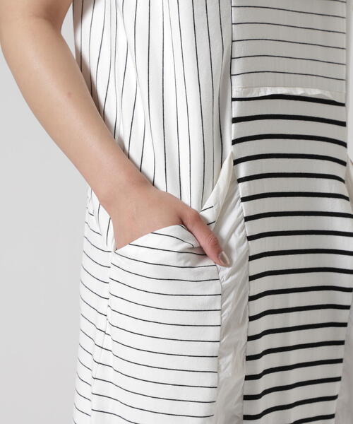 COLLAR LESS PLEATS ONEPIECE | TFW49（ティーエフダブリュー