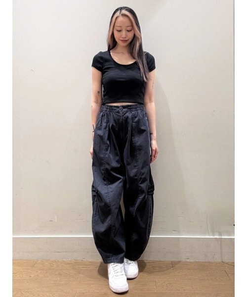 セール】ミッドライズ ツイル バレルパンツ（その他パンツ