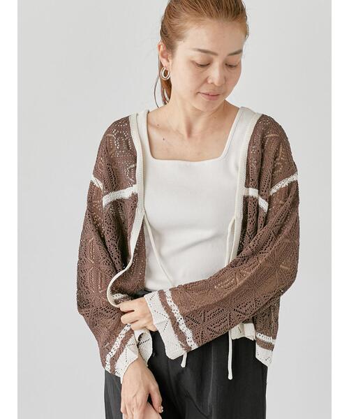 今日のみ値下げ！カフネ★完売★クロシェカーディガン cafune（カフネ）】クロシェニットカーディガン | nulla online