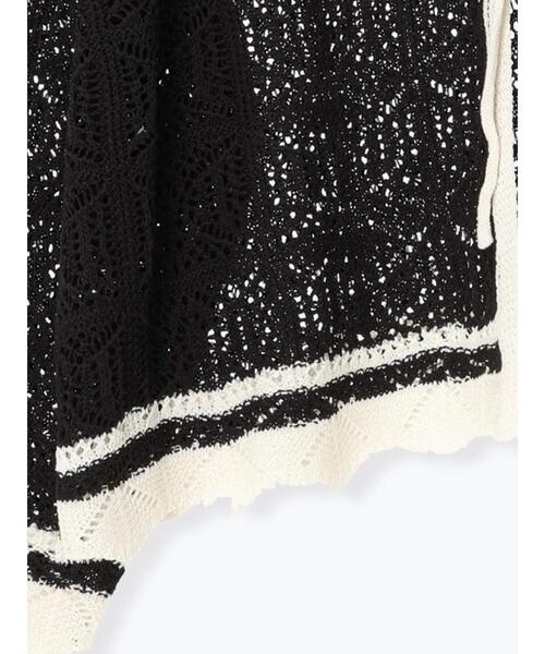 Lugnoncure(ルノンキュール)の「◎クロシェ編み風ショートカーディガン(カーディガン/ボレロ・レディース・ブラック/ブラウン/キナリ・F)」の20枚目の写真