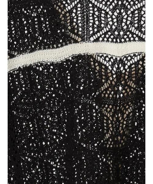 Lugnoncure(ルノンキュール)の「◎クロシェ編み風ショートカーディガン(カーディガン/ボレロ・レディース・ブラック/ブラウン/キナリ・F)」の22枚目の写真