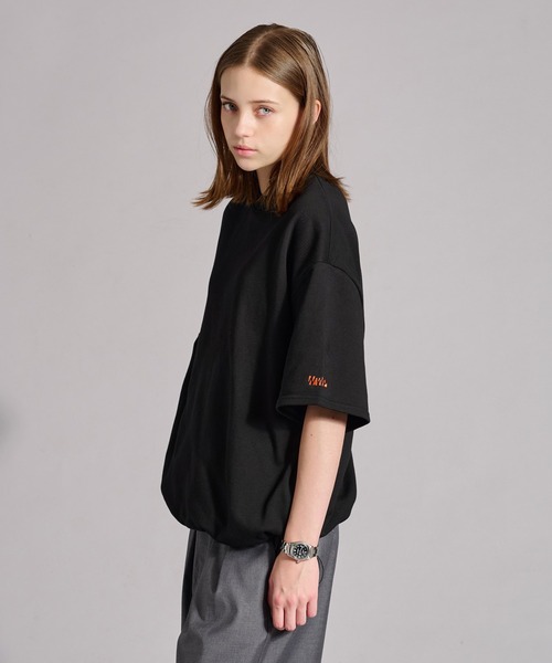 【新品】定価15,400円 Plage スウェッT　スウェット Tシャツ セール】cut off logo Tシャツ（Tシャツ/カットソー）｜Plage