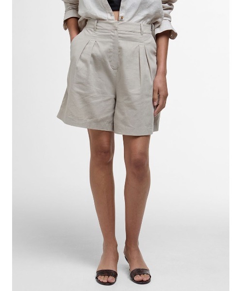 Barbour（バブアー）の「Luna コットンリネンショーツ（その他パンツ・レディース・ベージュ/ブラック・8/10）」の5枚目の写真