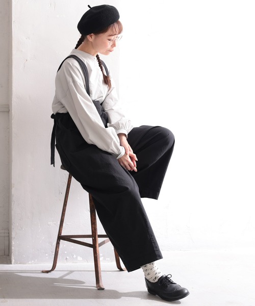 soulberry（ソウルベリー）の「すっきり可愛いサスペンダーパンツ（サロペット/オーバーオール・レディース・ブラック・LL/3L/4L/5L/M/L）」の17枚目の写真