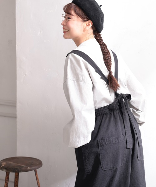 soulberry（ソウルベリー）の「すっきり可愛いサスペンダーパンツ（サロペット/オーバーオール・レディース・ブラック・LL/3L/4L/5L/M/L）」の18枚目の写真