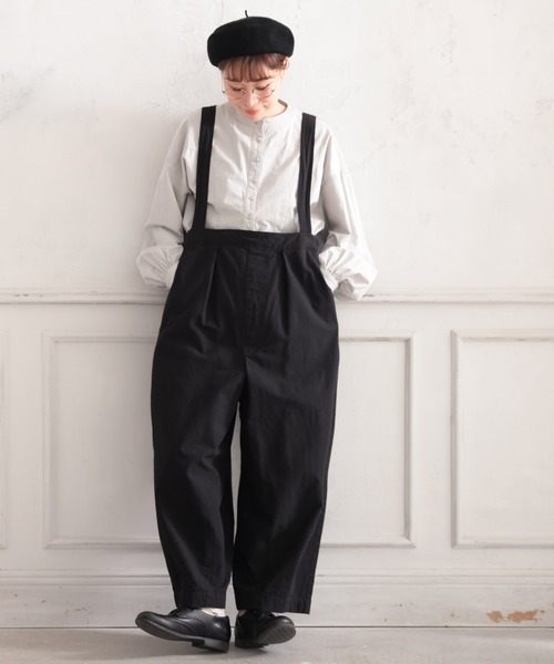 soulberry（ソウルベリー）の「すっきり可愛いサスペンダーパンツ（サロペット/オーバーオール・レディース・ブラック・LL/3L/4L/5L/M/L）」の15枚目の写真