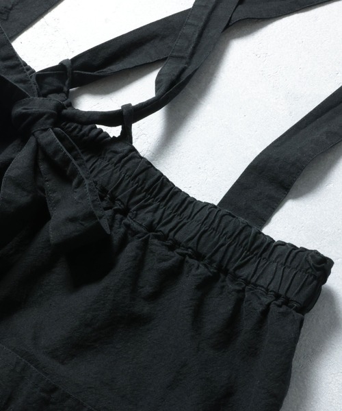 soulberry（ソウルベリー）の「すっきり可愛いサスペンダーパンツ（サロペット/オーバーオール・レディース・ブラック・LL/3L/4L/5L/M/L）」の9枚目の写真