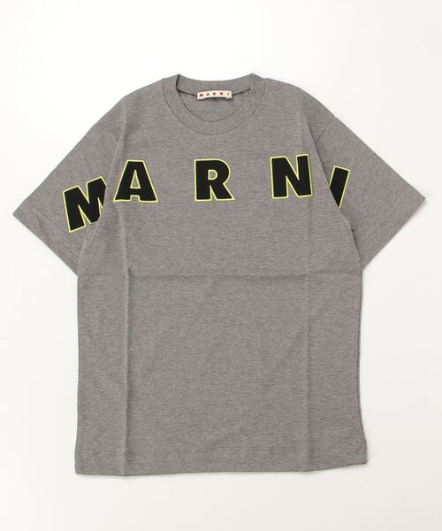 MARNI(マルニ)の「MARNI(マルニ)Kids & Junior ブランドロゴ半袖Tシャツカットソー(Tシャツ/カットソー・キッズ・ライトイエロー/ブラック/ライトグレー・12Y/14Y/8Y/6Y/4Y/10Y)」の2枚目の写真