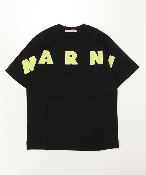 MARNI(マルニ)の「MARNI(マルニ)Kids & Junior ブランドロゴ半袖Tシャツカットソー(Tシャツ/カットソー・キッズ・ライトイエロー/ブラック/ライトグレー・12Y/14Y/8Y/6Y/4Y/10Y)」の1枚目の写真