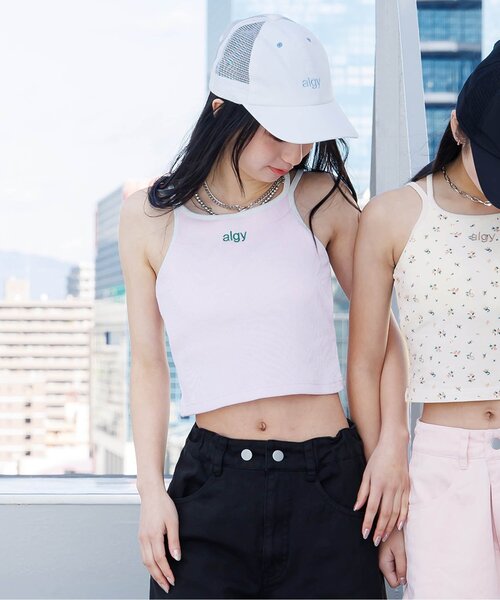 algy（アルジー）の「アソートタンタケリブキャミ（キャミソール・キッズ・ピンク/ブルー/オフホワイト・XX-SMALL/X-SMALL/MEDIUM/SMALL）」の3枚目の写真