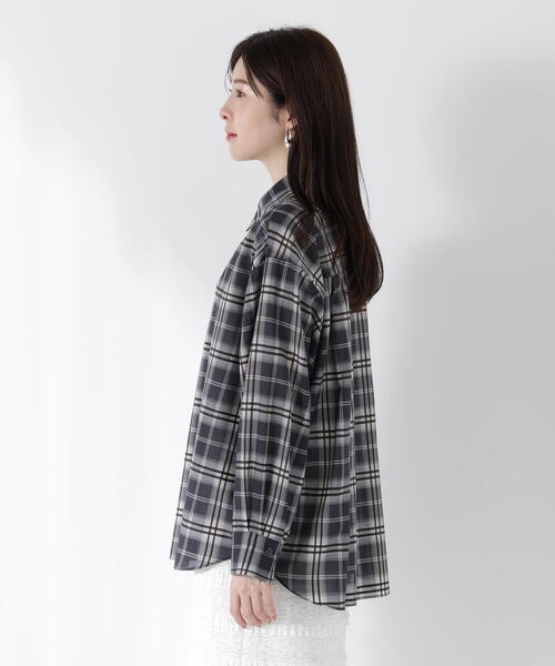 PROPORTION BODY DRESSING（プロポーションボディドレッシング）の「シアーシャツ / 1215210613（シャツ/ブラウス・レディース・カーキ/ブラック系その他/ブルー・FREE）」の5枚目の写真