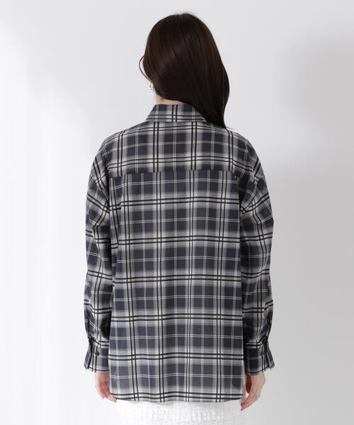 PROPORTION BODY DRESSING（プロポーションボディドレッシング）の「シアーシャツ / 1215210613（シャツ/ブラウス・レディース・カーキ/ブラック系その他/ブルー・FREE）」の6枚目の写真