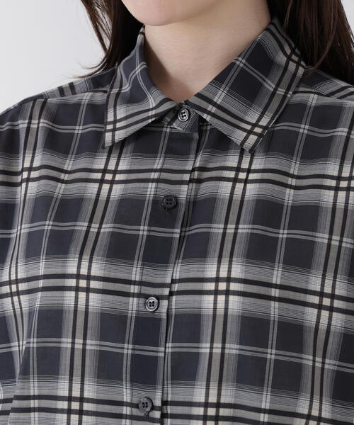 PROPORTION BODY DRESSING（プロポーションボディドレッシング）の「シアーシャツ / 1215210613（シャツ/ブラウス・レディース・カーキ/ブラック系その他/ブルー・FREE）」の9枚目の写真