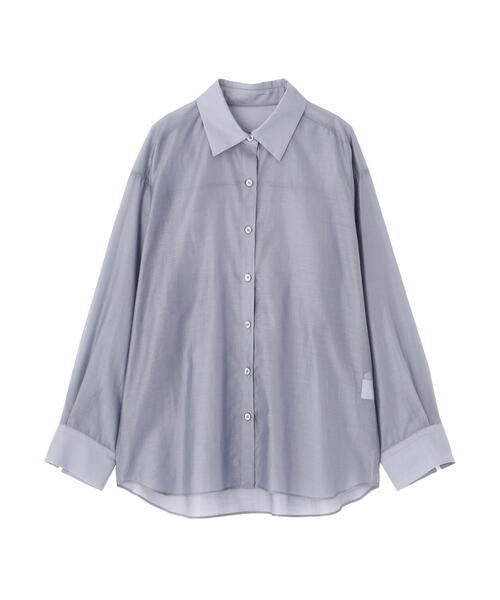 PROPORTION BODY DRESSING（プロポーションボディドレッシング）の「シアーシャツ / 1215210613（シャツ/ブラウス・レディース・カーキ/ブラック系その他/ブルー・FREE）」の10枚目の写真
