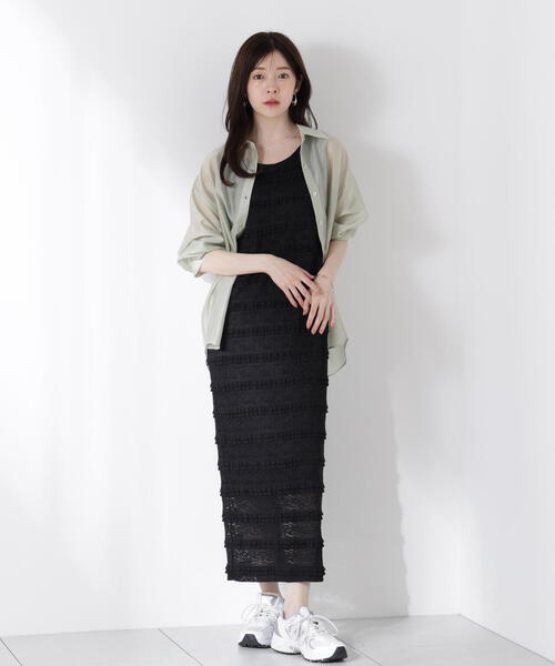 PROPORTION BODY DRESSING（プロポーションボディドレッシング）の「シアーシャツ / 1215210613（シャツ/ブラウス・レディース・カーキ/ブラック系その他/ブルー・FREE）」の19枚目の写真