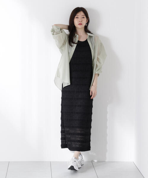 PROPORTION BODY DRESSING（プロポーションボディドレッシング）の「シアーシャツ / 1215210613（シャツ/ブラウス・レディース・カーキ/ブラック系その他/ブルー・FREE）」の20枚目の写真