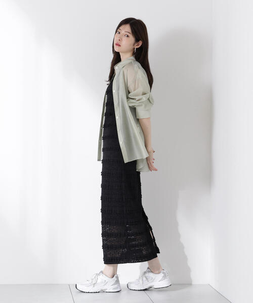 PROPORTION BODY DRESSING（プロポーションボディドレッシング）の「シアーシャツ / 1215210613（シャツ/ブラウス・レディース・カーキ/ブラック系その他/ブルー・FREE）」の21枚目の写真