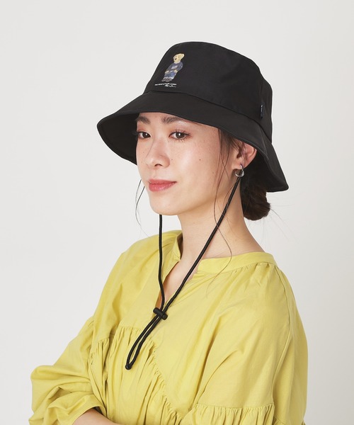 POLO RALPH LAUREN(ポロ ラルフ ローレン)の「【WEB限定】遮光 晴雨兼用 レインハット ”FLAG BEAR” ポロベア(ハット・レディース・ベージュ/ネイビー/ブラック・FREE)」の4枚目の写真