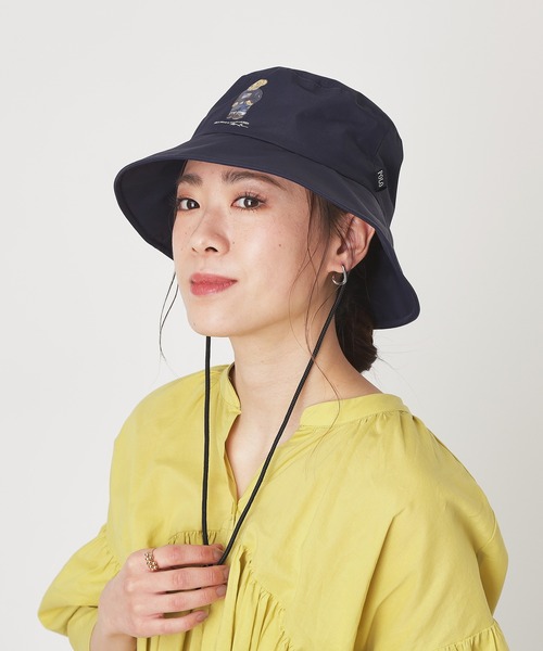 POLO RALPH LAUREN(ポロ ラルフ ローレン)の「【WEB限定】遮光 晴雨兼用 レインハット ”FLAG BEAR” ポロベア(ハット・レディース・ベージュ/ネイビー/ブラック・FREE)」の8枚目の写真