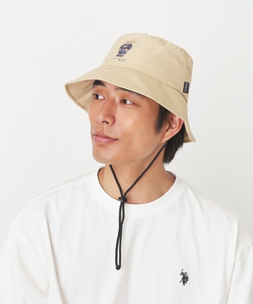 POLO RALPH LAUREN(ポロ ラルフ ローレン)の「【WEB限定】遮光 晴雨兼用 レインハット ”FLAG BEAR” ポロベア(ハット・レディース・ベージュ/ネイビー/ブラック・FREE)」の14枚目の写真