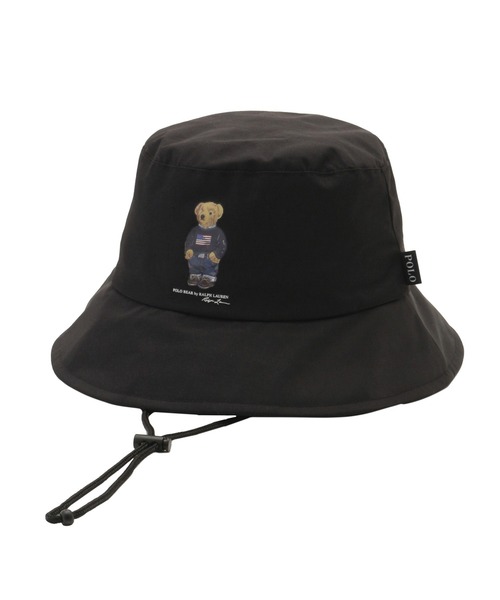 WEB限定】遮光 晴雨兼用 レインハット ”FLAG BEAR” ポロベア