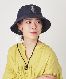 POLO RALPH LAUREN（ポロ ラルフ ローレン）の「【WEB限定】遮光100％ 晴雨兼用 パラソルハット ”FLAG BEAR” ポロベア（ハット）」