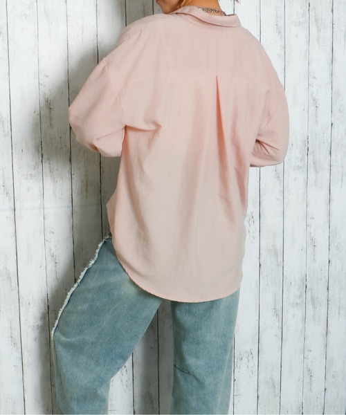 GORGE(ゴージ)の「《立体コード刺繍×ゆるシルエット》レディース シャツブラウス 五分袖 春夏秋(シャツ/ブラウス・レディース・ピンク/オフホワイト/イエロー/その他5・F)」の9枚目の写真