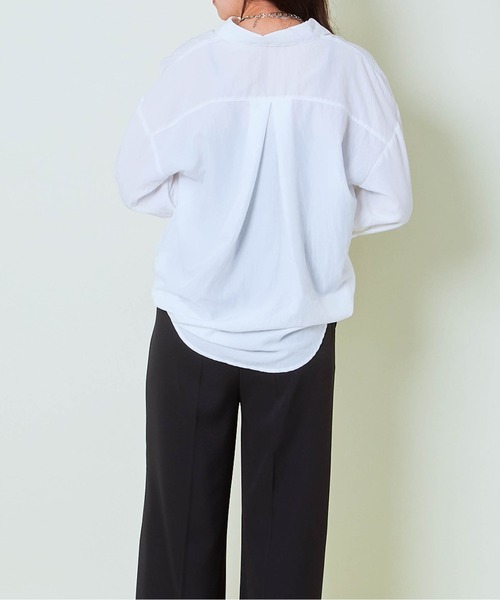 GORGE(ゴージ)の「《立体コード刺繍×ゆるシルエット》レディース シャツブラウス 五分袖 春夏秋(シャツ/ブラウス・レディース・ピンク/オフホワイト/イエロー/その他5・F)」の15枚目の写真