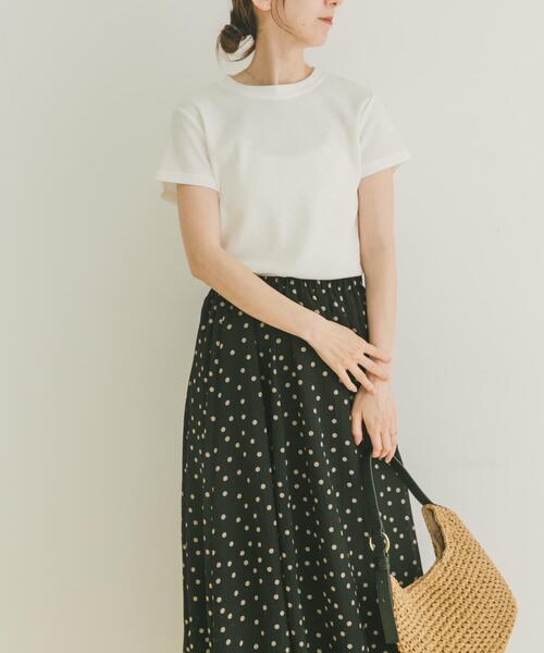 ITEMS URBANRESEARCH(アイテムズ アーバンリサーチ)の「ワッフル半袖Tシャツ(Tシャツ/カットソー・レディース・ホワイト/ベージュ/グレー/チャコールグレー・FREE)」の20枚目の写真