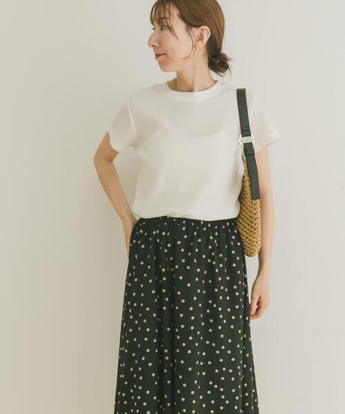 ITEMS URBANRESEARCH(アイテムズ アーバンリサーチ)の「ワッフル半袖Tシャツ(Tシャツ/カットソー・レディース・ホワイト/ベージュ/グレー/チャコールグレー・FREE)」の19枚目の写真