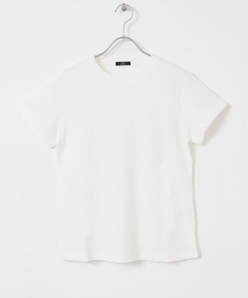 ITEMS URBANRESEARCH(アイテムズ アーバンリサーチ)の「ワッフル半袖Tシャツ(Tシャツ/カットソー・レディース・ホワイト/ベージュ/グレー/チャコールグレー・FREE)」の18枚目の写真