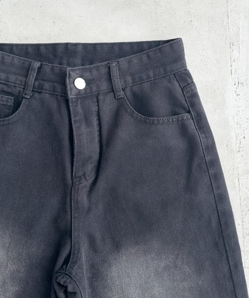Bamm(バム)の「ルーズワイドデニムパンツ(デニムパンツ・レディース・ブラック・M/L)」の15枚目の写真