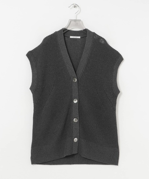 ペーパーニットベスト URBAN RESEARCH ベスト ジレ ペーパーヤーンチュニックニット