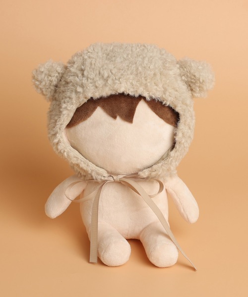 ぬい服 20cm ボンネット風 ぬいポンチョ ぬいずきん アニマル