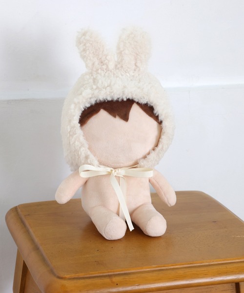 ぬい服 20cm ボンネット風 ぬいポンチョ ぬいずきん アニマル