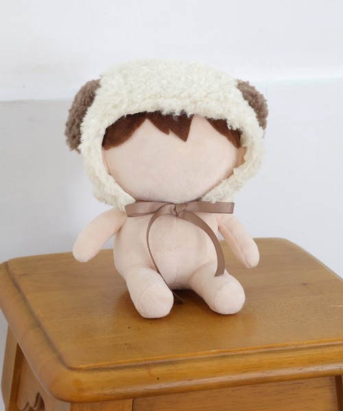 セール】ぬい服 20cm ボンネット風 ぬいポンチョ ぬいずきん アニマル