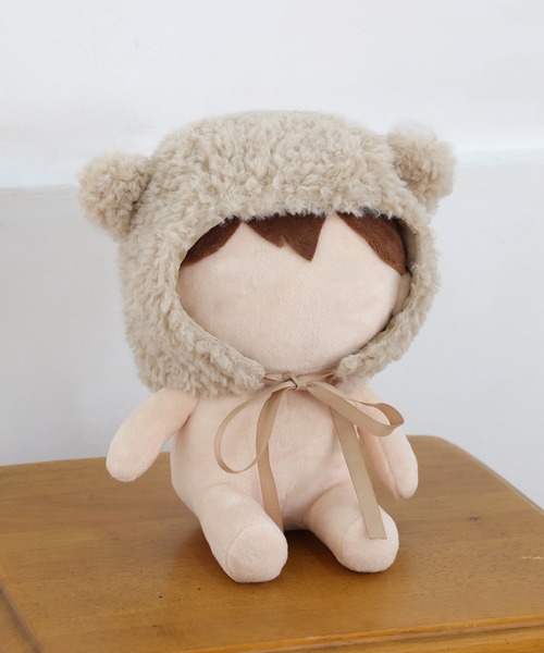 miesanぬい服 ぬい服 20cm ボンネット風 ぬいポンチョ ぬいずきん アニマル