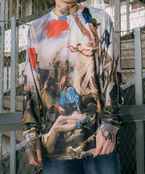 Subciety（サブサエティ）の「Patterned waffle tee（Tシャツ/カットソー・メンズ・A/B/C・X-LARGE/LARGE/MEDIUM/SMALL）」の3枚目の写真