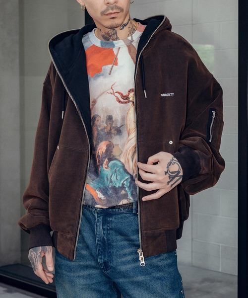 Subciety（サブサエティ）の「Patterned waffle tee（Tシャツ/カットソー・メンズ・A/B/C・X-LARGE/LARGE/MEDIUM/SMALL）」の4枚目の写真