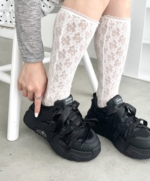 Loueme（ルエム）の「【靴紐2SET】ダブルリボン厚底スニーカー（スニーカー）」