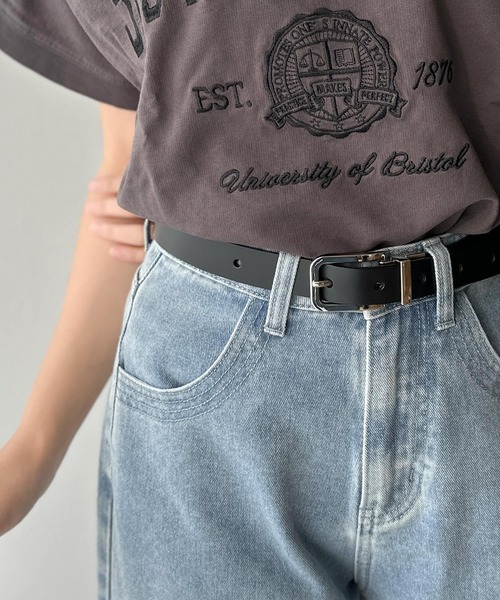 classicalelf（クラシカルエルフ）の「【classicalelf】リバーシブルで楽しむスタイル。リバーシブル２WAYレザーベルト（ベルト・レディース・シルバー/ゴールド・ONE SIZE）」の10枚目の写真