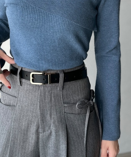 classicalelf（クラシカルエルフ）の「【classicalelf】リバーシブルで楽しむスタイル。リバーシブル２WAYレザーベルト（ベルト・レディース・シルバー/ゴールド・ONE SIZE）」の18枚目の写真