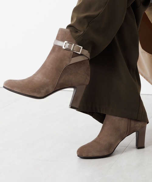 HIMIKO（ヒミコ）の「【HIMIKO】サイドバックルヒールブーツ/651410（ブーツ・レディース・ブラウン/ブラック/グレー・24.0cm/23.5cm/22.5cm/22.0cm/25.5cm/23.0cm/21.5cm/25.0cm/24.5cm）」の2枚目の写真