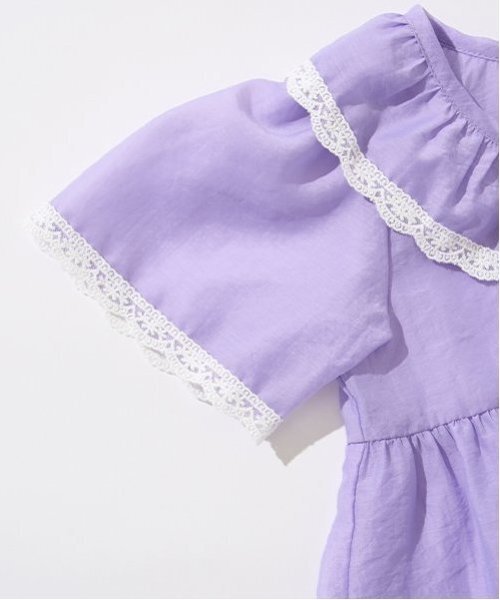 Lycee mine(リセマイン)の「シアーギャザートップス【子供服】【キッズ】【女の子】(シャツ/ブラウス・キッズ・ピンク/クリーム/ミント/ラベンダー・110cm/120cm/100cm/150cm/140cm/130cm)」の10枚目の写真