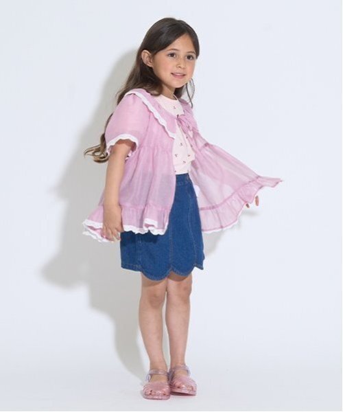 Lycee mine(リセマイン)の「シアーギャザートップス【子供服】【キッズ】【女の子】(シャツ/ブラウス・キッズ・ピンク/クリーム/ミント/ラベンダー・110cm/120cm/100cm/150cm/140cm/130cm)」の12枚目の写真