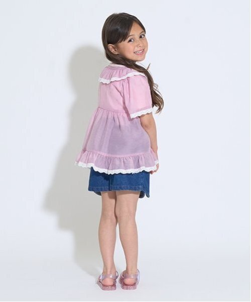 Lycee mine(リセマイン)の「シアーギャザートップス【子供服】【キッズ】【女の子】(シャツ/ブラウス・キッズ・ピンク/クリーム/ミント/ラベンダー・110cm/120cm/100cm/150cm/140cm/130cm)」の14枚目の写真