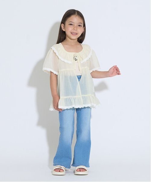 Lycee mine(リセマイン)の「シアーギャザートップス【子供服】【キッズ】【女の子】(シャツ/ブラウス・キッズ・ピンク/クリーム/ミント/ラベンダー・110cm/120cm/100cm/150cm/140cm/130cm)」の15枚目の写真